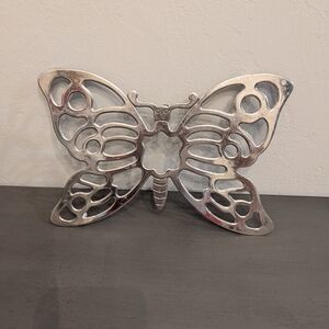 Leonard Silverplate Butterfly Wall Art